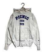 Champion×eYe COMME des GARCONS JUNYAWATANABE MANチャンピオン×アイ コム デ ギャルソン ジュンヤ ワタナベ マン）の古着「リバースウィーブフーディー/ Reverse Weave Hoodie」｜ホワイト