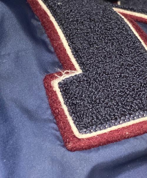 JUNYA WATANABE COMME des GARCONS（(ジュンヤワタナベ コムデギャルソン）JUNYA WATANABE COMME des GARCONS ((ジュンヤワタナベ コムデギャルソン) レザー切替ナイロンブルゾン/Nylon Blouson  ネイビー×ベージュ サイズ:Ｓの古着・服飾アイテム