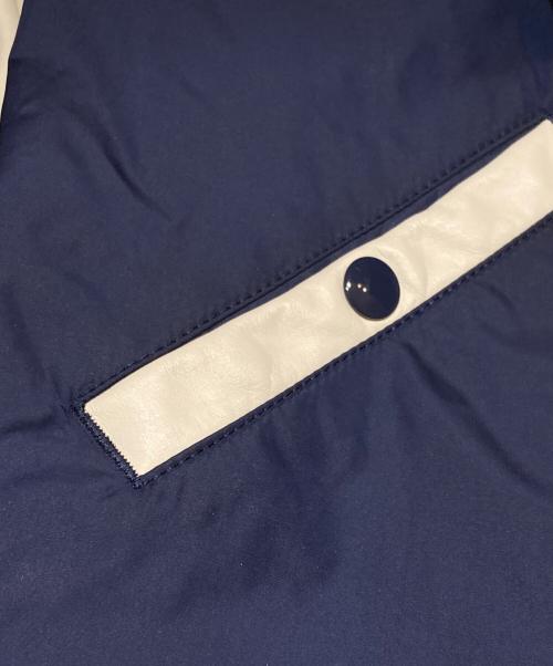 JUNYA WATANABE COMME des GARCONS（(ジュンヤワタナベ コムデギャルソン）JUNYA WATANABE COMME des GARCONS ((ジュンヤワタナベ コムデギャルソン) レザー切替ナイロンブルゾン/Nylon Blouson  ネイビー×ベージュ サイズ:Ｓの古着・服飾アイテム