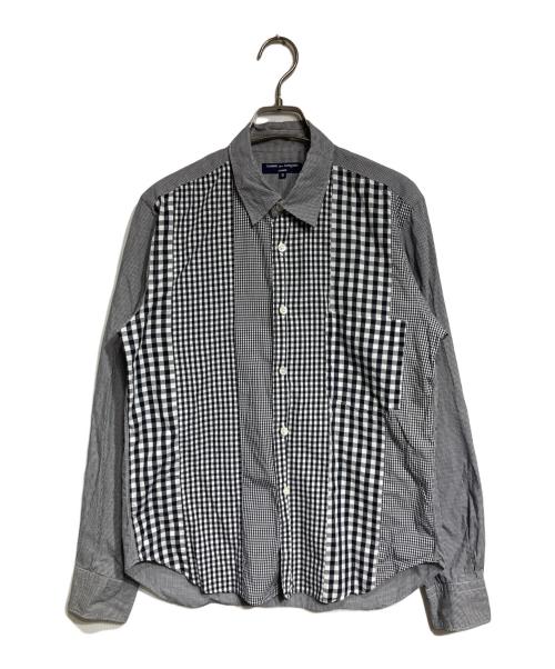 COMME des GARCONS HOMME（コムデギャルソン オム）COMME des GARCONS HOMME (コムデギャルソン オム) チェックデザインシャツ/Check Shirt ブラック×グレー サイズ:Ｓの古着・服飾アイテム