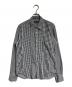 COMME des GARCONS HOMME（コムデギャルソン オム）の古着「チェックデザインシャツ/Check Shirt」｜ブラック×グレー