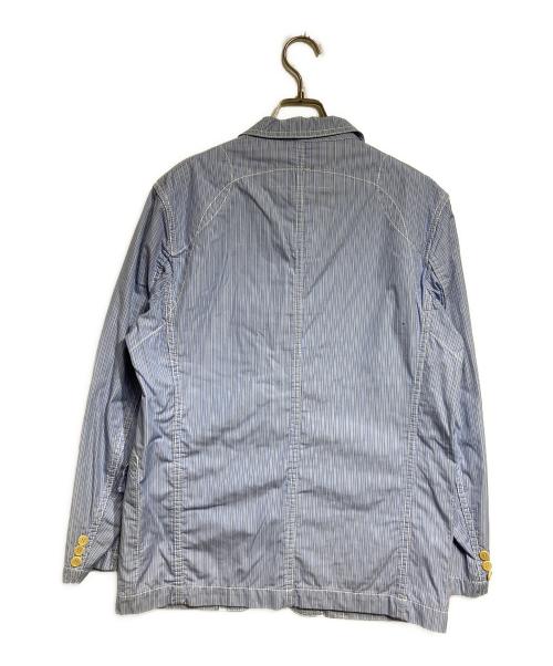 COMME des GARCONS HOMME（コムデギャルソン オム）COMME des GARCONS HOMME (コムデギャルソン オム) ストライプテーラードジャケット/Striped Tailored Jacket ブルー サイズ:Ｓの古着・服飾アイテム