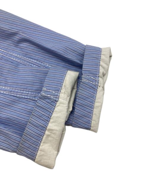 COMME des GARCONS HOMME（コムデギャルソン オム）COMME des GARCONS HOMME (コムデギャルソン オム) ストライプテーラードジャケット/Striped Tailored Jacket ブルー サイズ:Ｓの古着・服飾アイテム