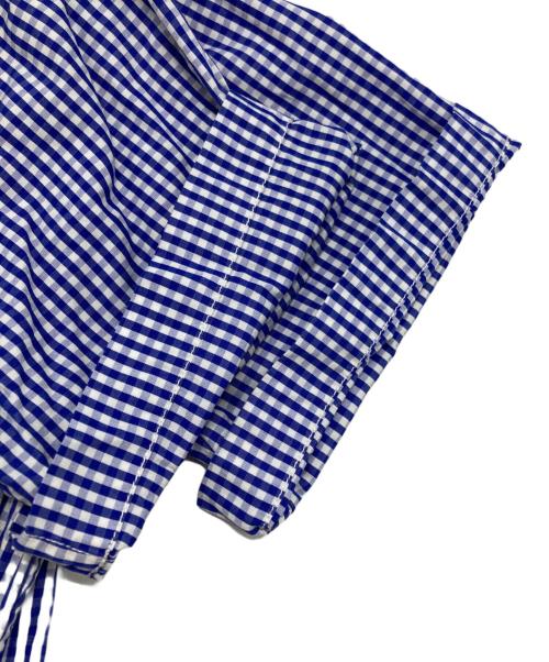 COMME des GARCONS HOMME（コムデギャルソン オム）COMME des GARCONS HOMME (コムデギャルソン オム) ストライプパッチワーク シャツ/Stripe Patchwork Shirt ブルー×ホワイト サイズ:Ｓの古着・服飾アイテム