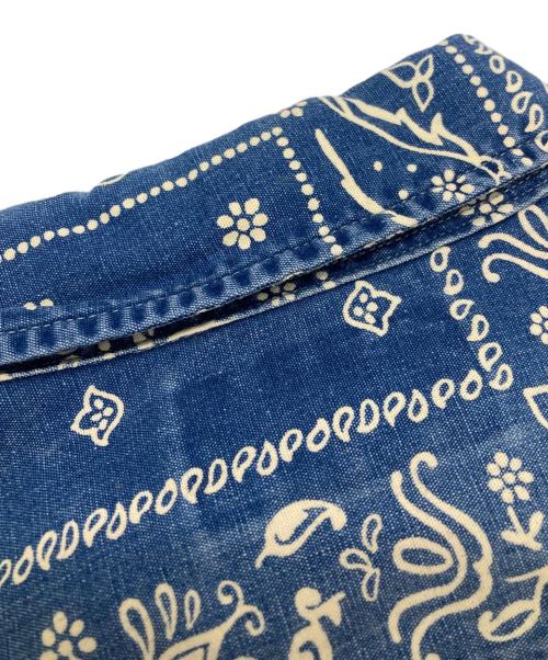 RRL（ダブルアールエル）RRL (ダブルアールエル) BANDANA INDIGO WORK SHIRTS/バンダナインディゴワークシャツ ブルー サイズ:ＸＳの古着・服飾アイテム