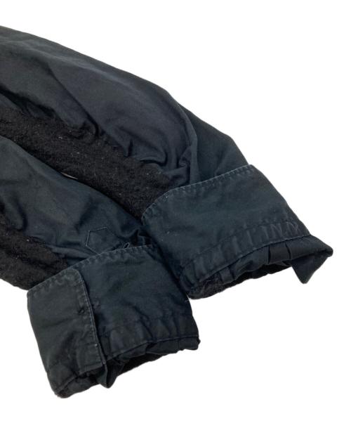 COMME des GARCONS HOMME（コムデギャルソン オム）COMME des GARCONS HOMME (コムデギャルソン オム) 縮絨ウール切替シャツ/Shirt ブラック サイズ:Ｓの古着・服飾アイテム