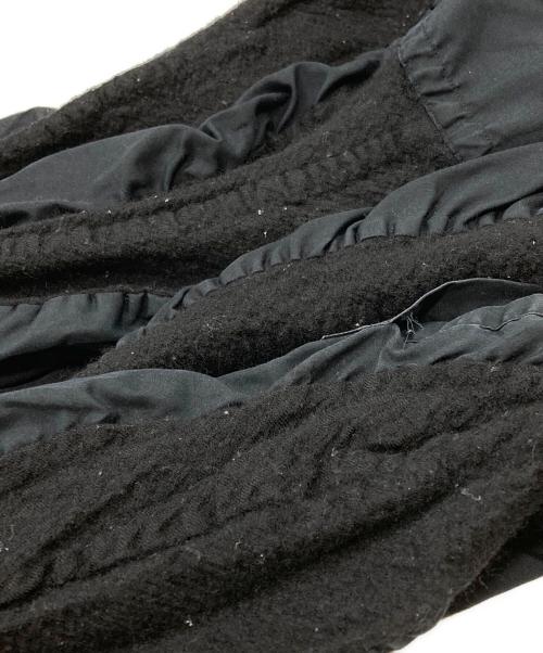 COMME des GARCONS HOMME（コムデギャルソン オム）COMME des GARCONS HOMME (コムデギャルソン オム) 縮絨ウール切替シャツ/Shirt ブラック サイズ:Ｓの古着・服飾アイテム