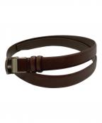 COMME des GARCONS HOMMEコムデギャルソン オム）の古着「レザーベルト/Leather Belt」｜ブラウン