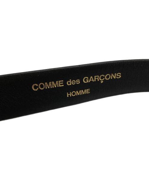 COMME des GARCONS HOMME（コムデギャルソン オム）COMME des GARCONS HOMME (コムデギャルソン オム) レザーベルト/Leather Belt ブラックの古着・服飾アイテム