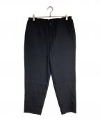 COMME des GARCONS HOMME DEUXコムデギャルソン オム ドゥ）の古着「ウールギャバイージーパンツ/Wool Gabardine Easy Pants」｜ブラック