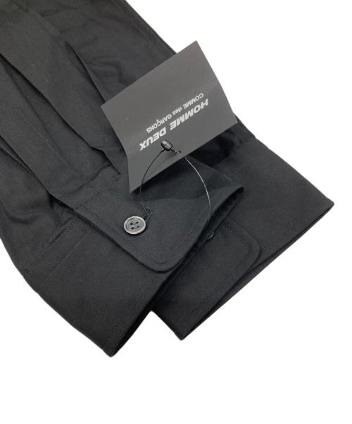 COMME des GARCONS HOMME DEUX（コムデギャルソン オム ドゥ）COMME des GARCONS HOMME DEUX (コムデギャルソン オム ドゥ) ジップフードシャツ/Zip Food Shirt ブラック サイズ:Lの古着・服飾アイテム