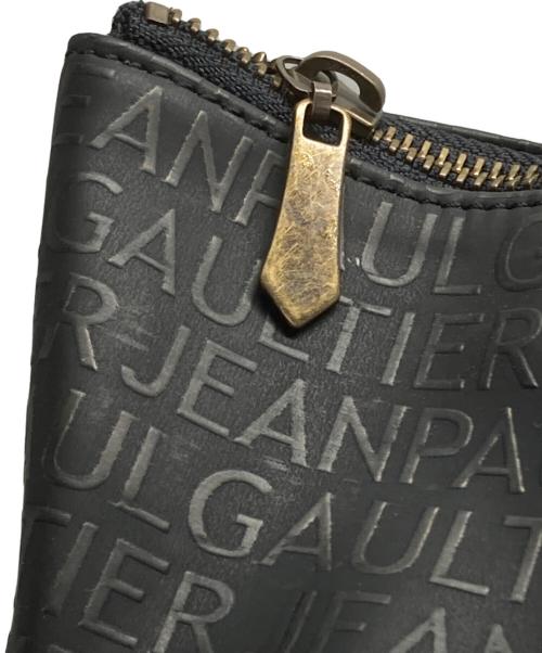 Jean Paul GAULTIER（ジャンポールゴルチェ）Jean Paul GAULTIER (ジャンポールゴルチェ) タイポグラフィエンボストートバッグ/ypography Embossed Tote Bag ブラックの古着・服飾アイテム