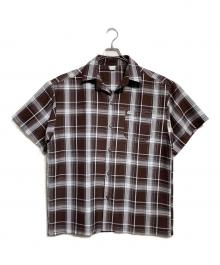 CalTop（キャルトップ）の古着「チェック半袖シャツ/Short-sleeved plaid shirt」｜ブラウン