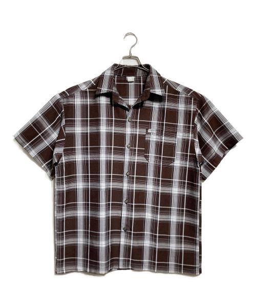 CalTop（キャルトップ）CalTop (キャルトップ) チェック半袖シャツ/Short-sleeved plaid shirt ブラウン サイズ:不明の古着・服飾アイテム