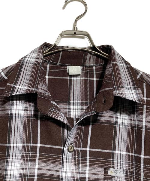 CalTop（キャルトップ）CalTop (キャルトップ) チェック半袖シャツ/Short-sleeved plaid shirt ブラウン サイズ:不明の古着・服飾アイテム