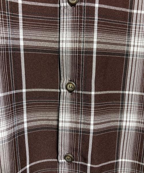 CalTop（キャルトップ）CalTop (キャルトップ) チェック半袖シャツ/Short-sleeved plaid shirt ブラウン サイズ:不明の古着・服飾アイテム