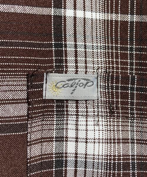 CalTop（キャルトップ）CalTop (キャルトップ) チェック半袖シャツ/Short-sleeved plaid shirt ブラウン サイズ:不明の古着・服飾アイテム