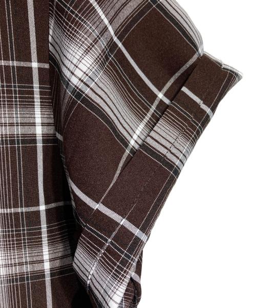 CalTop（キャルトップ）CalTop (キャルトップ) チェック半袖シャツ/Short-sleeved plaid shirt ブラウン サイズ:不明の古着・服飾アイテム