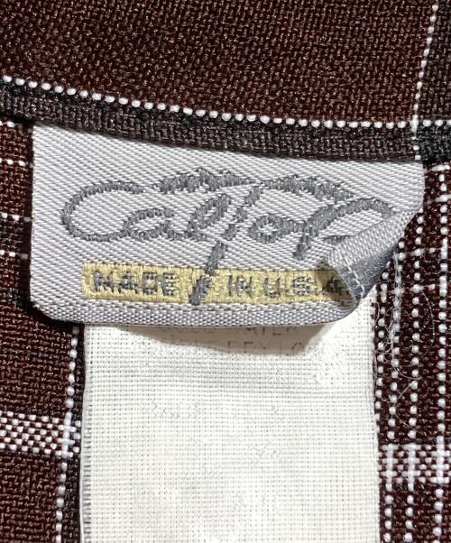 CalTop（キャルトップ）CalTop (キャルトップ) チェック半袖シャツ/Short-sleeved plaid shirt ブラウン サイズ:不明の古着・服飾アイテム