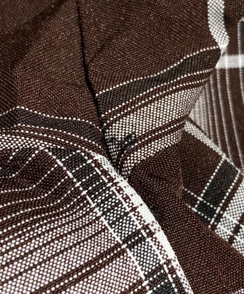 CalTop（キャルトップ）CalTop (キャルトップ) チェック半袖シャツ/Short-sleeved plaid shirt ブラウン サイズ:不明の古着・服飾アイテム