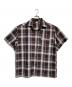 CalTop（キャルトップ）の古着「チェック半袖シャツ/Short-sleeved plaid shirt」｜ブラウン