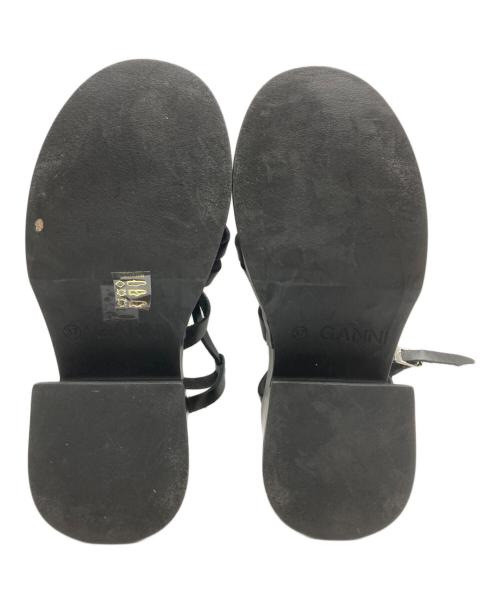 GANNI（ガニー）Ganni (ガニー) プラットフォームサンダル/Platform Sandals ブラック サイズ:37の古着・服飾アイテム