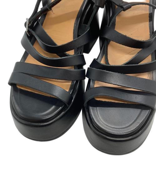 GANNI（ガニー）Ganni (ガニー) プラットフォームサンダル/Platform Sandals ブラック サイズ:37の古着・服飾アイテム