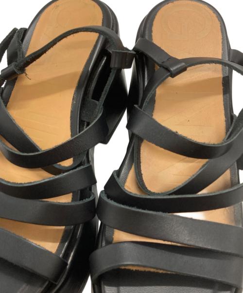 GANNI（ガニー）Ganni (ガニー) プラットフォームサンダル/Platform Sandals ブラック サイズ:37の古着・服飾アイテム