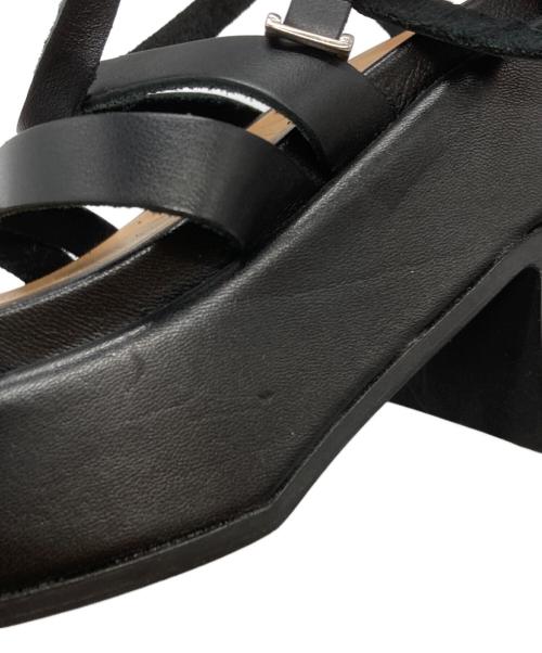 GANNI（ガニー）Ganni (ガニー) プラットフォームサンダル/Platform Sandals ブラック サイズ:37の古着・服飾アイテム