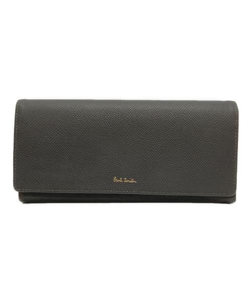 PAUL SMITH（ポールスミス）PAUL SMITH (ポールスミス) 長財布/Long wallet グレー×ピンクの古着・服飾アイテム