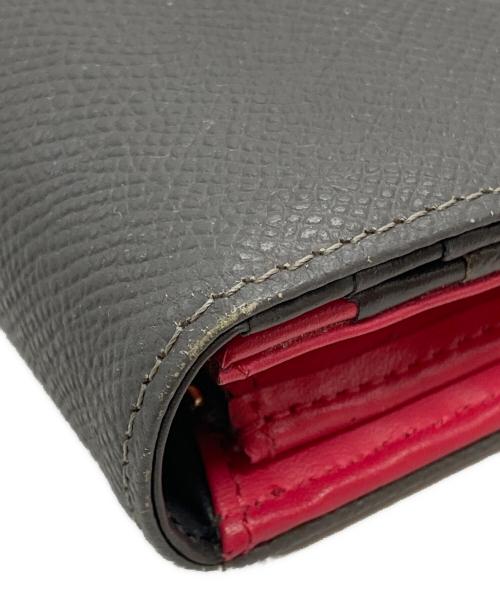 PAUL SMITH（ポールスミス）PAUL SMITH (ポールスミス) 長財布/Long wallet グレー×ピンクの古着・服飾アイテム