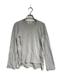 COMME des GARCONS COMME des GARCONS（コムデギャルソン コムデギャルソン）の古着「サイドジップカットソー/side-zip T-shirt」｜グレー
