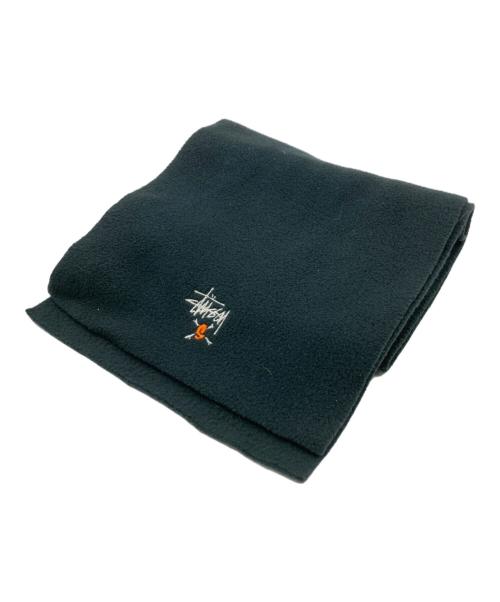stussy（ステューシー）stussy (ステューシー) ロゴマフラー グレーの古着・服飾アイテム