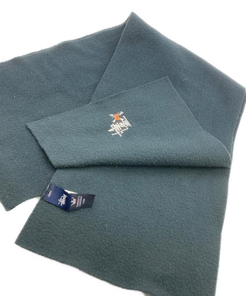stussy（ステューシー）stussy (ステューシー) ロゴマフラー グレーの古着・服飾アイテム