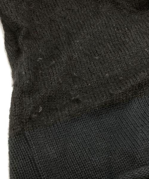 Y's（ワイズ）Y's (ワイズ) 切替ニットカーディガン/patchwork knit cardigan ブラック サイズ:2の古着・服飾アイテム