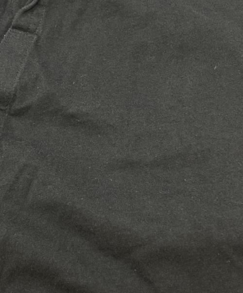 REGULATION Yohji Yamamoto（レギュレーションヨウジヤマモト）REGULATION Yohji Yamamoto (レギュレーションヨウジヤマモト) ヘンリーネックアシメカットソー/Asymmetrical Henley Neck Top ブラック サイズ:3の古着・服飾アイテム