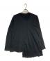 REGULATION Yohji Yamamoto（レギュレーションヨウジヤマモト）の古着「ヘンリーネックアシメカットソー/Asymmetrical Henley Neck Top」｜ブラック