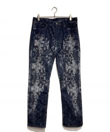 ISSEY MIYAKE MEN（イッセイミヤケメン）の古着「トロンプルイユ転写デニムパンツ/Trompe L'oeil Printed Denim Pants」｜インディゴ