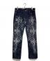 ISSEY MIYAKE MEN（イッセイミヤケメン）の古着「トロンプルイユ転写デニムパンツ/Trompe L'oeil Printed Denim Pants」｜インディゴ