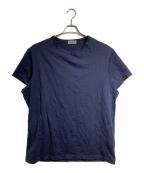 Yohji Yamamoto pour hommeヨウジヤマモト プールオム）の古着「シワ加工半袖カットソー/crinkled short-sleeve T-shirt」｜ネイビー