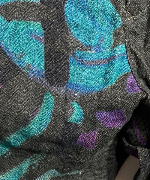 Yohji Yamamoto pour homme（ヨウジヤマモト プールオム）Yohji Yamamoto pour homme (ヨウジヤマモト プールオム) 総柄リネンクロップドパンツ/Printed linen cropped pants オリーブ サイズ:3の古着・服飾アイテム