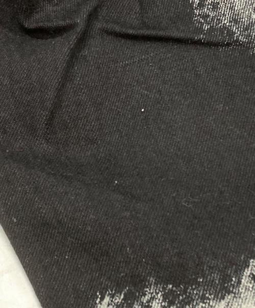 YOHJI YAMAMOTO HOMME（ヨウジヤマモトオム）YOHJI YAMAMOTO HOMME (ヨウジヤマモトオム) ペイントデニムジーンズ/painted denim jeans ブラック サイズ:5の古着・服飾アイテム