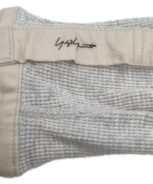 Yohji Yamamoto pour homme（ヨウジヤマモト プールオム）Yohji Yamamoto pour homme (ヨウジヤマモト プールオム) ドッキングヘンリーネックサーマルカットソー/layered-look thermal Henley shirt アイボリー サイズ:3の古着・服飾アイテム