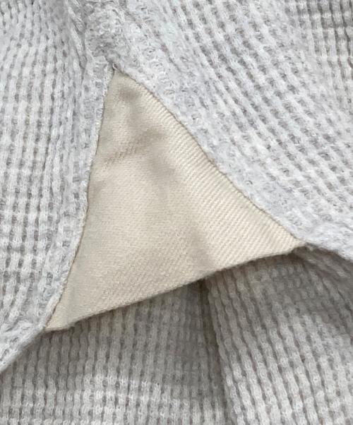 Yohji Yamamoto pour homme（ヨウジヤマモト プールオム）Yohji Yamamoto pour homme (ヨウジヤマモト プールオム) ドッキングヘンリーネックサーマルカットソー/layered-look thermal Henley shirt アイボリー サイズ:3の古着・服飾アイテム