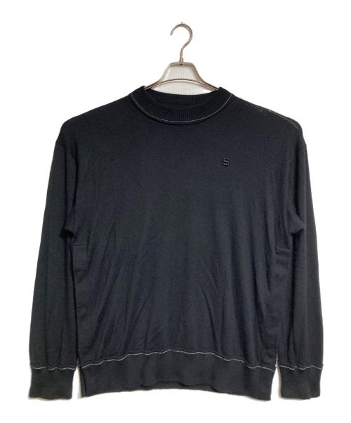 sacai（サカイ）sacai (サカイ) Cashmere Knit Pullover/カシミヤニットプルオーバー ブラック サイズ:4の古着・服飾アイテム