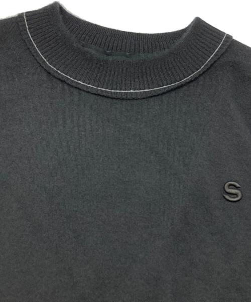 sacai（サカイ）sacai (サカイ) Cashmere Knit Pullover/カシミヤニットプルオーバー ブラック サイズ:4の古着・服飾アイテム