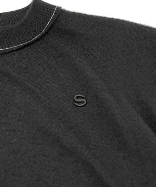 sacai（サカイ）sacai (サカイ) Cashmere Knit Pullover/カシミヤニットプルオーバー ブラック サイズ:4の古着・服飾アイテム