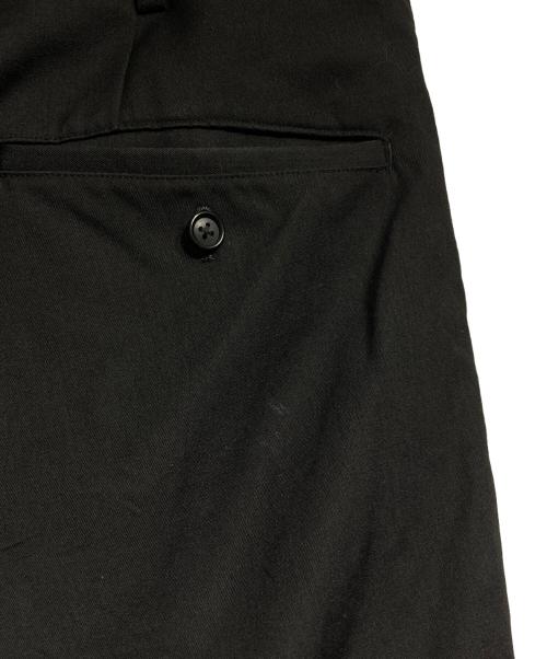 Y's for men（ワイズフォーメン）Y's for men (ワイズフォーメン) WOOL GABADINE TACK WIDE PANTS/ウールギャバジンタックワイドパンツ ブラック サイズ:3の古着・服飾アイテム