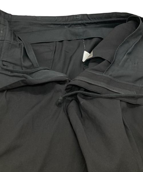 Y's for men（ワイズフォーメン）Y's for men (ワイズフォーメン) WOOL GABADINE TACK WIDE PANTS/ウールギャバジンタックワイドパンツ ブラック サイズ:3の古着・服飾アイテム