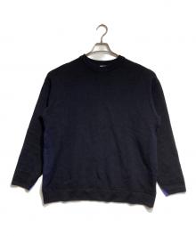 MIYAKE DESIGN STUDIO（ミヤケ デザイン スタジオ）の古着「抜染ラインウールニット/Wool Knit」｜ブラック